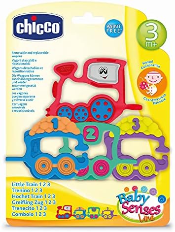 Chicco 123 Train Baby Toy Rattle | Multi-Color Educational Toy for Infants | 3 to 18 months