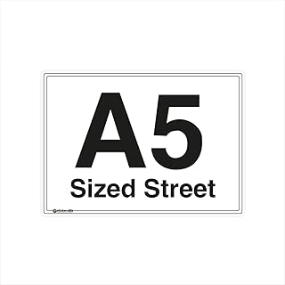 A5 Personalised Wheelie Bin Sticker/Vinyl Labels with House Number & Street Name [4 Pack]