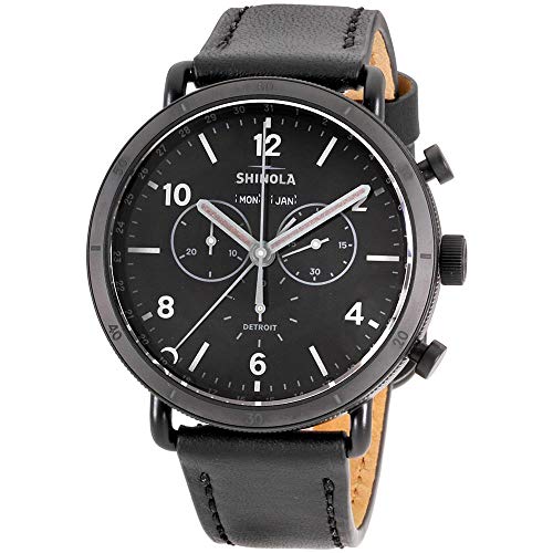 Shinola The Canfield Quartz Movement Black Dial Men's Watch S0120121828