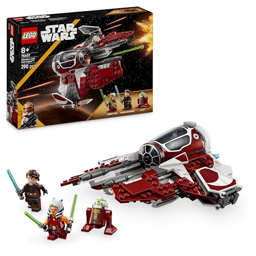 LEGO Star Wars 75401 Ahsokas Jedi Interceptor, Sternenjäger für Fans von The Clone Wars, Ahsoka Tano & Anakin Skywalker Minif