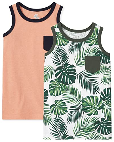 boys tanks - The Children's Place Boys Sleeveless Pocket Tank Top, Multi CLR-2 Pack, Small (5/6)