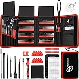 STREBITO Screwdriver Sets 142-Piece Electronics Precision Screwdriver with 120 Bits Magnetic Repair Tool Kit for iPhone, MacBook, Coumputer, Laptop, Tablet, PS4, Xbox, Nintendo, Eyeglasses, Jewelers