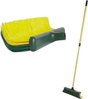 Artificial Grass Turf Broom - Astroturf Rake/Brush. Also Great Carpet Rake & Groomer (Curved Bristle)