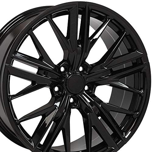 OE Wheels LLC 20 inch Rim Fits 5x120 Camaro CV25 20x8.5 Black Wheels Hollander: 5773