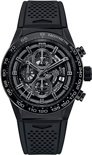 TAG Heuer Carrera Black Skeleton Dial 45mm Men's Watch CAR2A90.FT6071