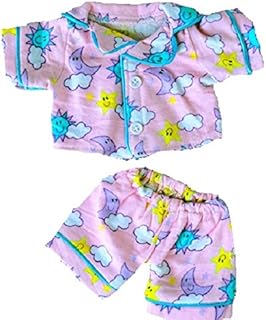 Pink Sunny PJ Pyjamas Outfit - Fits 8"/20cm Teddy Bears & Make Your Own Stuffed Animals