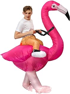 JASHKE Flamingo Costume Inflatable Costume Adult Inflatable Halloween Costumes Fancy Dress for Adult