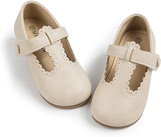 Meckior Toddler Little Girl Mary Jane Dress Shoes Ballet Flats for Girl Party School Shoes Bowknot Princess Shoes