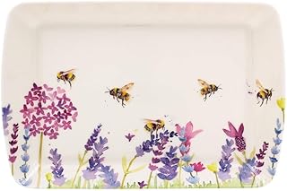 Lesser & Pavey British Designed Serving Tray | Dinner Tray For Multiple Uses Around The Home | Lavender & Bees Trays For F...