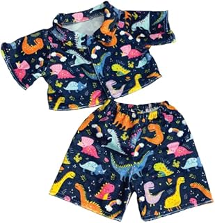 Diggin Dinosaur PJ Pyjamas 8"/20cm - Teddy Bear Clothes Blue