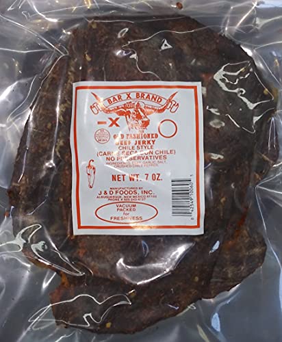 Bar X Brand Old Fashioned Beef Jerky (Carne Seca) (Red Chile, 7 oz)