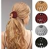 Birds Nest Hair Clips - 2025 New Hair Claw Clamps Bun Makers Expandable Ponytail Holder Comb Hair Bands for Thin Thick Fine Curly Hair,Hair Accessory for Women Ponytail Holders Claw Clips