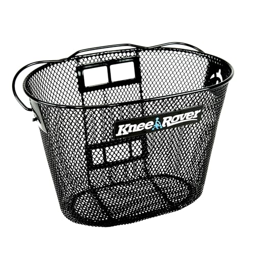 KneeRover Knee Scooter Basket Accessory with Convenient Handle - Knee Rover Basket Attachment Includes Universal Bracket Mount - Part Fits Most Knee Scooter Walker Models