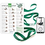 OPTP The Original Stretch Out Strap with Exercise Poster, USA Made Top Choice Stretch Out Straps for Physical Therapy, Yoga Stretching Strap or Knee Therapy Strap