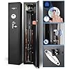 Barska Quick and Easy Access Biometric Rifles, Firearms and Long Guns Safe for Home, Removable Shelf, Optional Silent Mode, 1.83 Cubic Ft