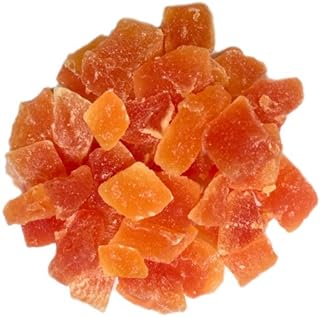 OliveNation Diced Dried Papaya for Baking, Cooking, Snacking, No Dye, Non-GMO, Gluten Free, Kosher, Vegan - 8 ounces