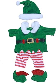 Christmas Elf Outfit - Teddy Bear Christmas Clothes - 16"/40cm - BEAR NOT INCLUDED