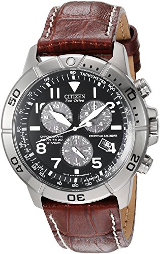 Citizen Men's BL5250-02L Titanium Eco-Drive Watch with Leather Band