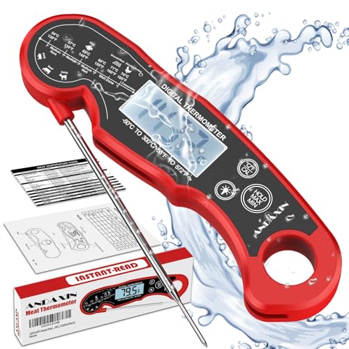 Meat Thermometer Digital for Grilling and Cooking - ANDAXIN Waterproof Ultra-Fast Instant Read Food...