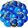 Big, 22 Inch Royal Blue and Earth Balloons - Huge Set