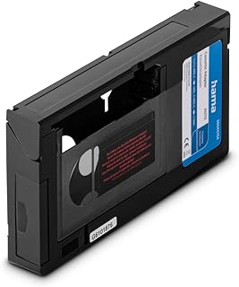 Hama VHS-C/VHS-Kassettenadapter '00044704' (VHS-C/VHS-Videokonverter, motorisierte Adapterkassette, 6 mm) Schwarz