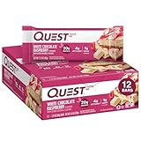 YOU DESERVE A SPECIAL TREAT: The Quest White Chocolate Raspberry Protein Bars taste like a raspberry tart from your favorite pastry shop. Only our version has 20g protein, 5g net carbs and 1g of sugar per bar UNWRAP COMPLETE PROTEINS: The Quest White...