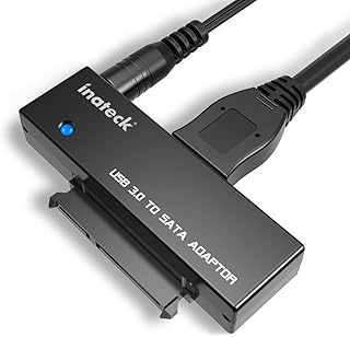 Inateck Adaptateur USB 3.0 vers SATA Disque Dur pour 2.5 "/ 3.5" SATA HDD/SSD Convertisseur avec Adaptateur Alimentation E...