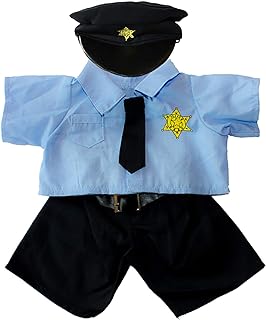 Policeman Uniform Outfit Teddy Bear Clothes Fit 36cm - 46cm Build-A-Bear, Vermont Teddy Bears, and Make Your Own Stuffed A...