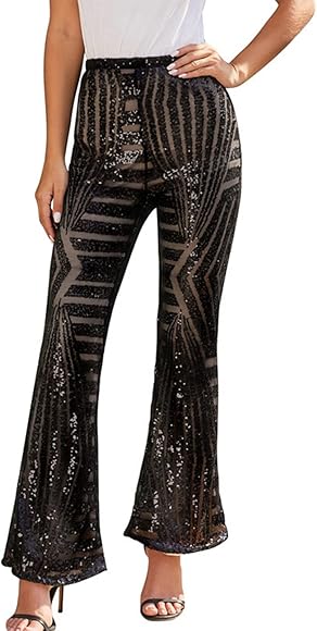 Zara Gold Sequin Wide Leg Trousers Pants Festive Occasion Bloggers Uk  Medium  eBay