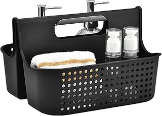 ALINK Portable Plastic Shower Caddy Basket, Large Cleaning Supply Tool Caddy Organizer Storage Tote with Handle for Bathro...