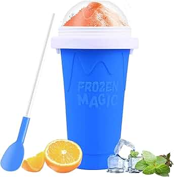 Slushie Maker Cup, Slushy Maker Frozen Magic Squeeze Cup Cooling Maker Cup Freeze Mug Milkshake, Portable Squeeze Ice Cup for Everyone