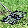 Walensee Lawn Leveling Rake, 6.5FT 17"x10" Levelawn Tool, Heavy Duty Effort Saving Lawn Level Tool, Stainless Steel Handle Lawn Leveler for Yard Garden Golf Course, Ease Level Soil Sand Dirt Surfaces