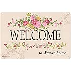 Nana Gifts Welcome to Nana's House Metal Decorative Sign Home Decor Kitchen Sign Novelty Sign