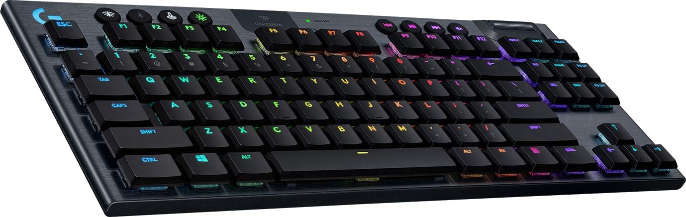 Logitech G 915 LIGHTSPEED TKL Wireless Mechanical Gaming Keyboard ...