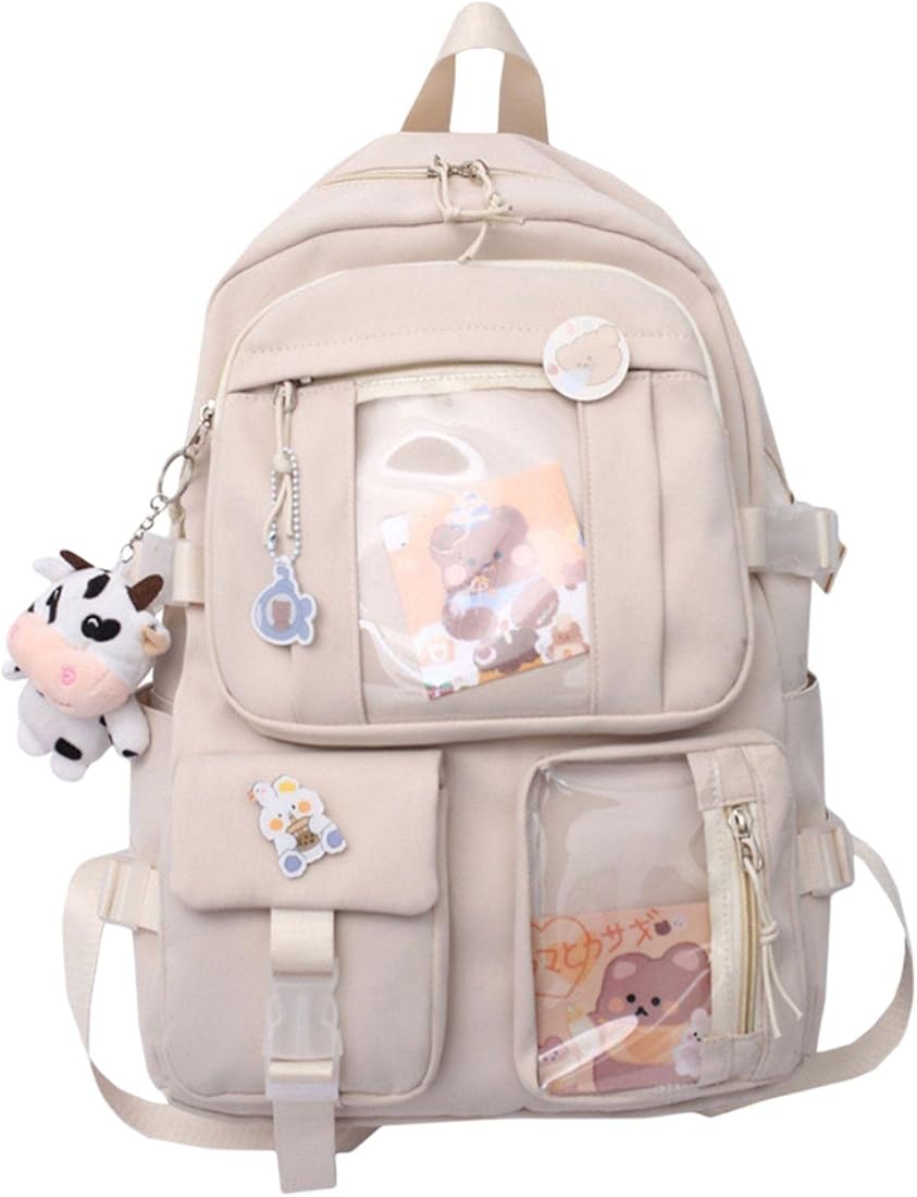 Buy myaddiction Kawaii Anime Backpack School Bag AntiTheft Women Travel  Bag Girls White Clothing Shoes  Accessories  Mens Accessories  Backpacks  Bags  Briefcases at Amazonin