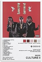 DAXXIN Migos – Culture II Canvas Posters Wall Art Decor Room Bedroom Decoration Unframe-style12x18inch(30x45cm)