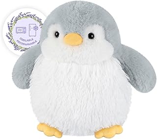 SuzziPals Heatable & Coolable Stuffed Penguin Plush, Microwavable Stuffed Animal Heating Pad for Cramps & Pain Relief, Cut...