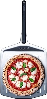 ooni 12” Perforated Pizza Peel – Metal Pizza Peel 12 Inch, Pizza Spatula Paddle, Lightweight Pizza Turning Peel with Long ...