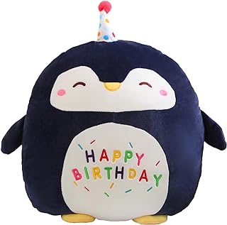 Fawowe Penguin Plush Toy Penguin Stuffed Animal Cute Birthday Penguin Plushies Pillow Soft Happy Birthday Plush Toy Gifts ...