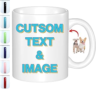 FEICANSEN Custom Mug Personalized Mug Customizable Gift Cup Customized Photo and Text or Logo Funny Picture Coffee Cup (Wh...