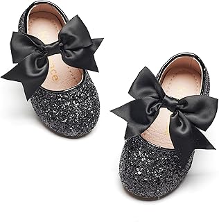 Kiderence Little Toddler Girls Dress Shoes Ballerina Ballet Flats Kids Mary Janes