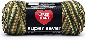 Red Heart Super Saver Economy Yarn, Woodsy Print