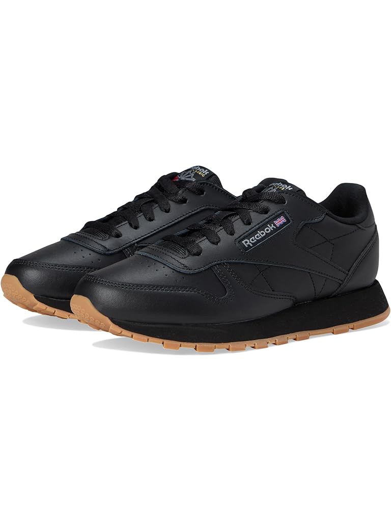 Black Reebok Kids Classic Leather (Big Kid)