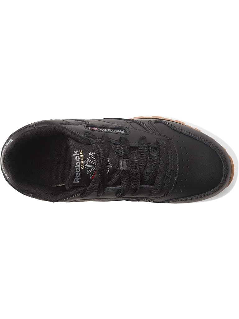 Black Reebok Kids Classic Leather Sneakers (Little Kid)