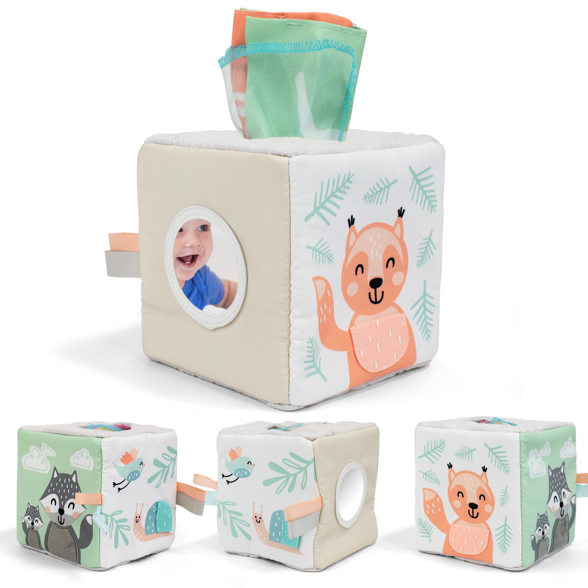 ZICOTO Baby Tissue Box Toy