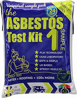 Asbestos Test Kit (1 Sample Only), NEXT DAY RESULTS Asbestos Testing Kit For DIY Home with UKAS Lab Fee, Easy Instruction...