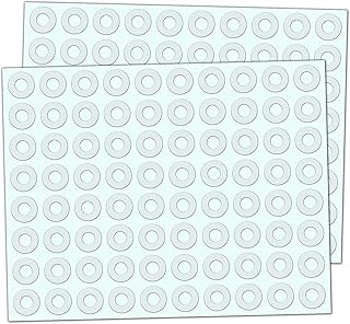 2000 Pack, Transparent Hole Punch Reinforcement Ring Labels Stickers - 13 mm