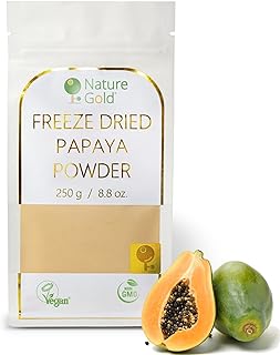 PAPAYA Freeze Dried Powder | 250g - 8.8oz | 100% Natural & Vegan | No-GMO | Without Sugar and Any Additions ~*~