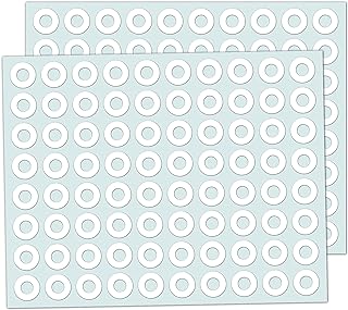 4000 Pack - Hole Punch Reinforcement Stickers Rings - White