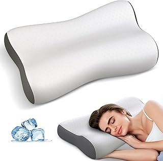 Cervical Neck Pillow - Contour Neck Pillows for Neck Pain Relief, Ergonomic Side Sleeper Pillow for Sleeping, Orthopedic M...